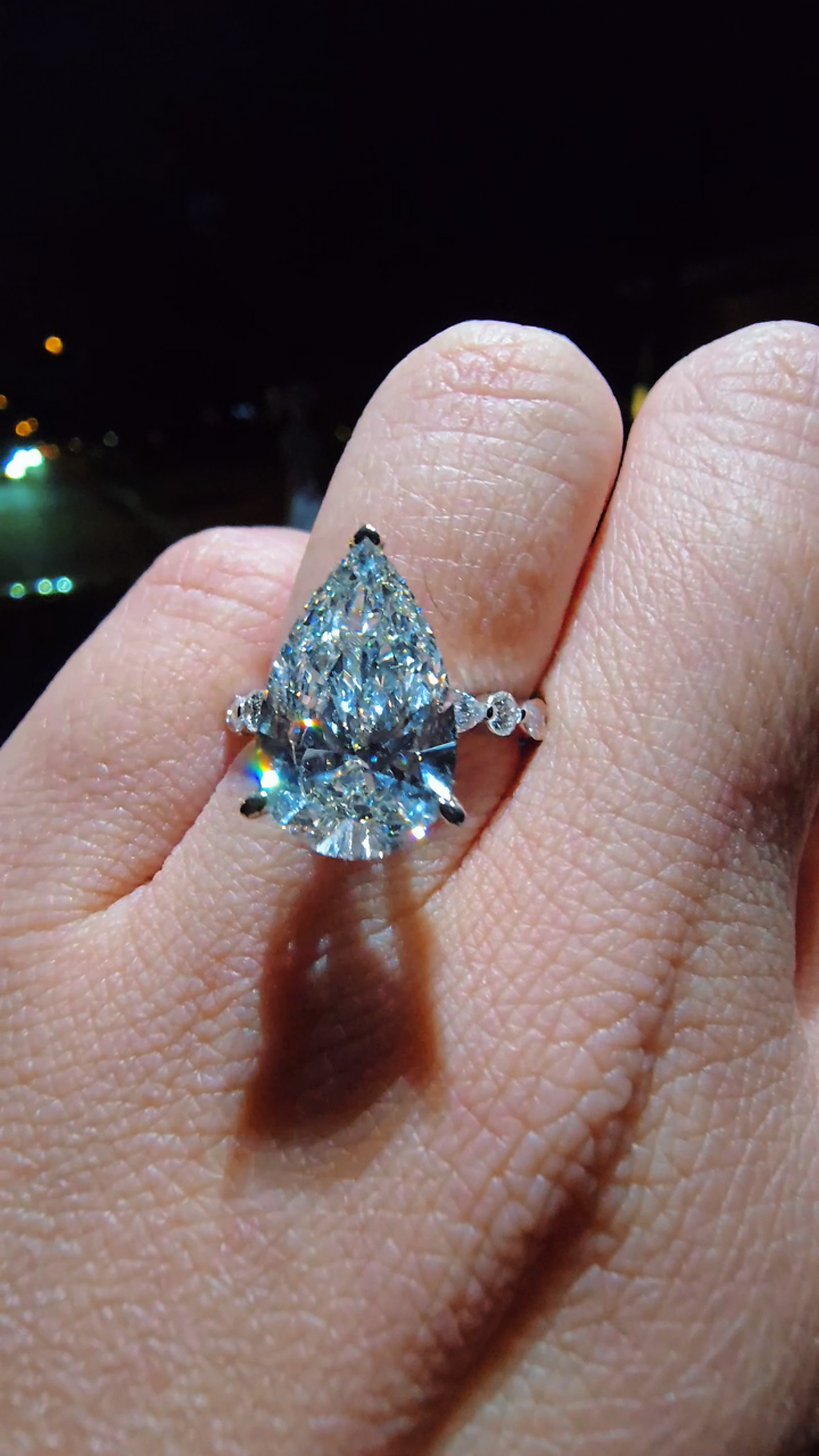 Per Diamond Engagement Ring 💍 | 5 Carat Center | IGI Certified | 14K Solid Gold | Real / Lab-Grown Diamond