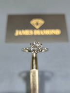 Solitaire Round rings 💍 Center Diamond 2-6 carats / IGI Certificate 💎