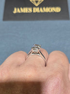 Elongated Cushion Ring 💍 F Color | VS+ Clarity | IGI Certified | 14K Gold