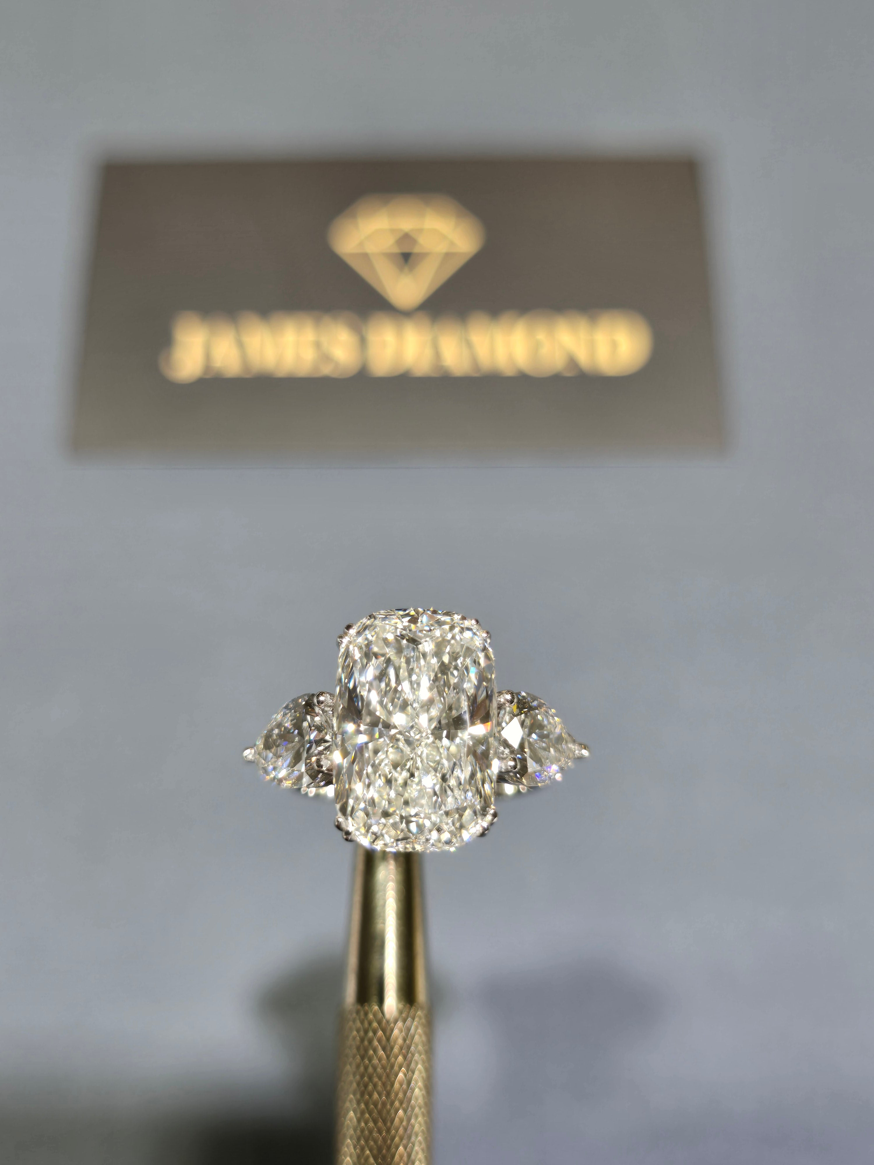 Hot design 💍 Cushion Cut Diamond Ring | EF Color | VS+ Clarity | IGI Certified | 14K Gold