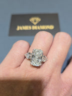 Hot design 💍 Cushion Cut Diamond Ring | EF Color | VS+ Clarity | IGI Certified | 14K Gold