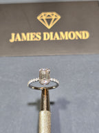 Eternal Grace – Emerald Cut Diamond Solitaire Ring