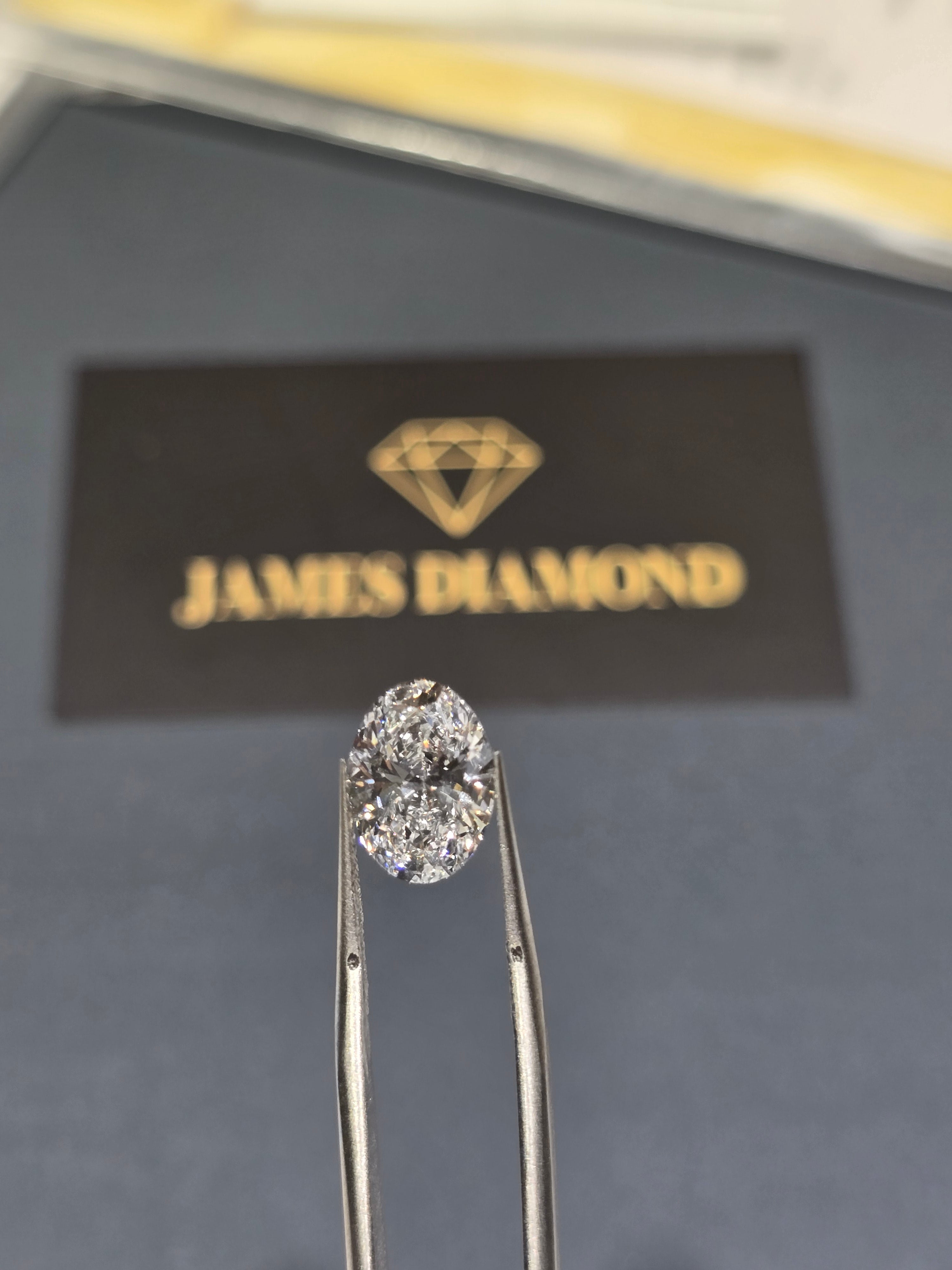 James Diamond Lab-Grown Oval Cut 3.03ct G/VVS2 – IGI Certified – SKU 717503409
