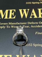 Radiant Diamond Engagement Ring 💍 | 7 Carat Center | IGI Certified | 14K Solid Gold | Real / Lab-Grown Diamond