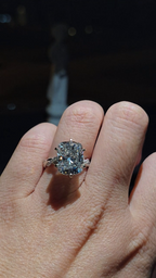 Cushion ring 8 carat Center | Gold 14K