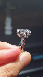 Cushion ring 8 carat Center | Gold 14K