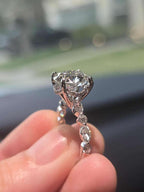 Round Diamond Engagement Ring 💍 | 5 Carat Center | IGI Certified | 14K Solid Gold | Real / Lab-Grown Diamond