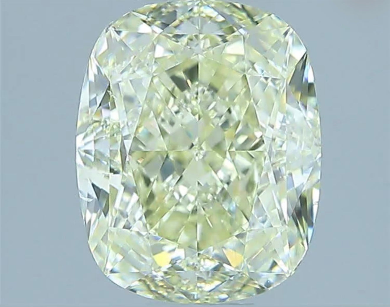 Natural Diamond 💎 Cushion shape - 2 carat light yellow/Si 💎