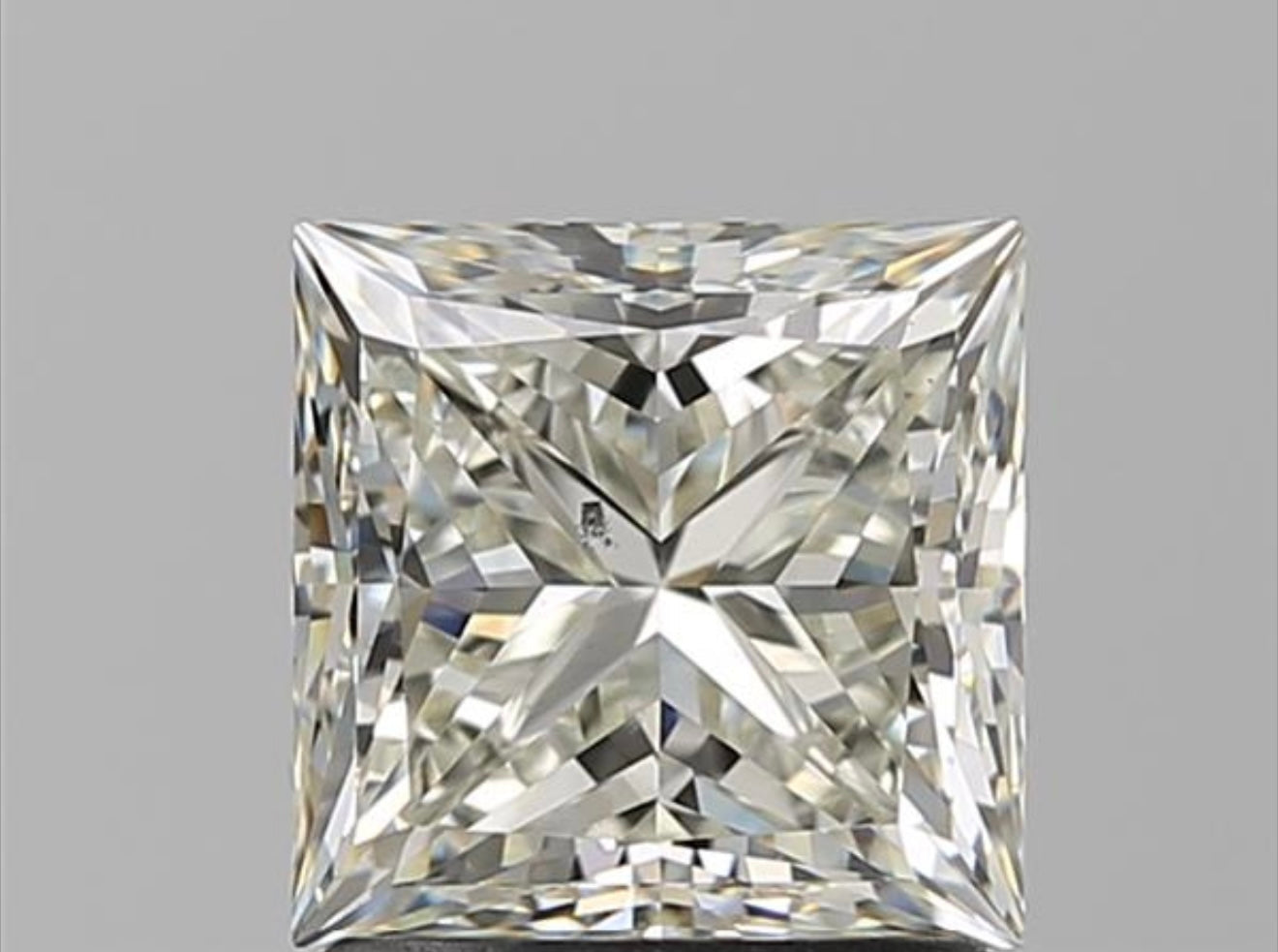 Natural Diamond 💎 Princess / GIA Cert 1.7 carat K/Si1 💎