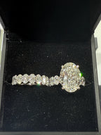 REAL DIAMOND 💎$6,800 💎 Oval Shape / Center Diamond 6 ct / IGI Cert ✨ Hot Deal