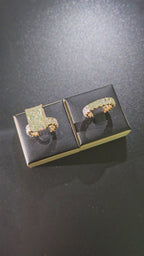 Hot Design - Full Radiant 💍  Center 8 carat / total 18 Carat / Gold 14K