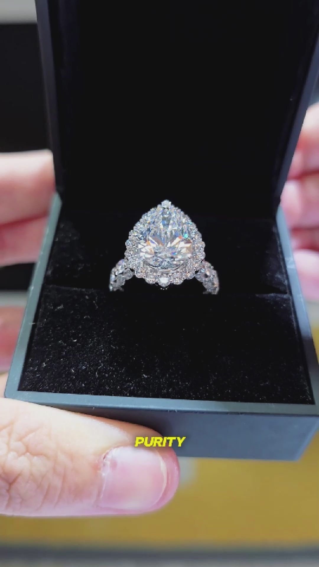 REAL DIAMOND 💎Pear Shape / Center Diamond 5 carat / IGI Cert ✨