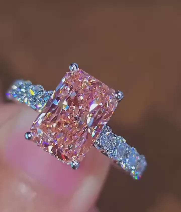 Fancy Pink Diamond 💍 Radiant shape 💎 Best price and quality 💍