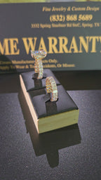 Hot Design - Full Radiant 💍  Center 8 carat / total 18 Carat / Gold 14K