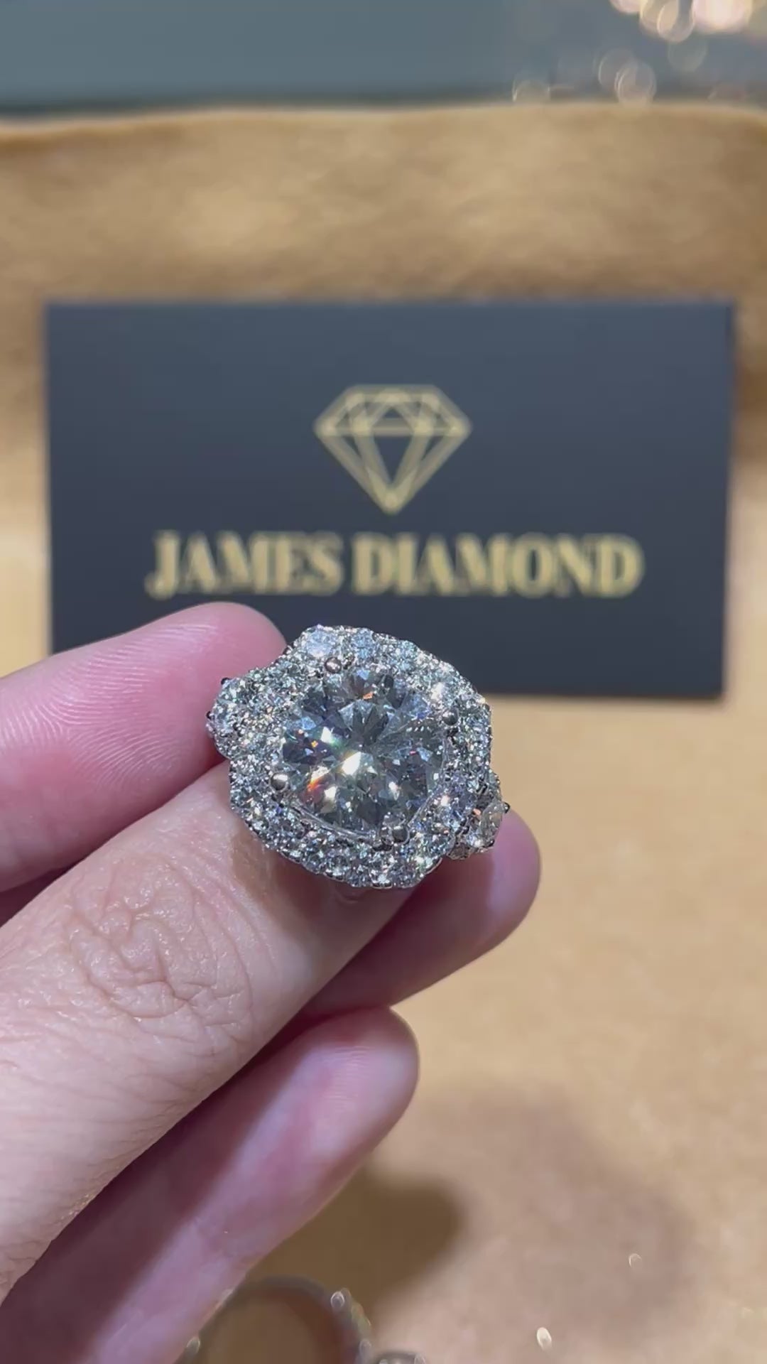 Luxury Round diamond design 💍 Center Diamond 5-6 carat 💎